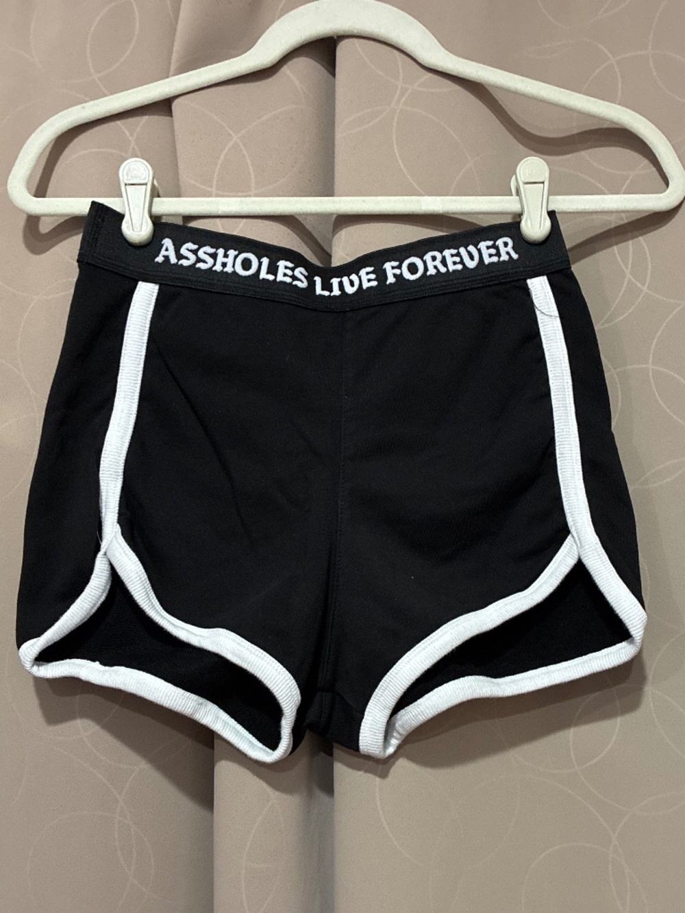 Assholes Live Forever Black Woman Shorts